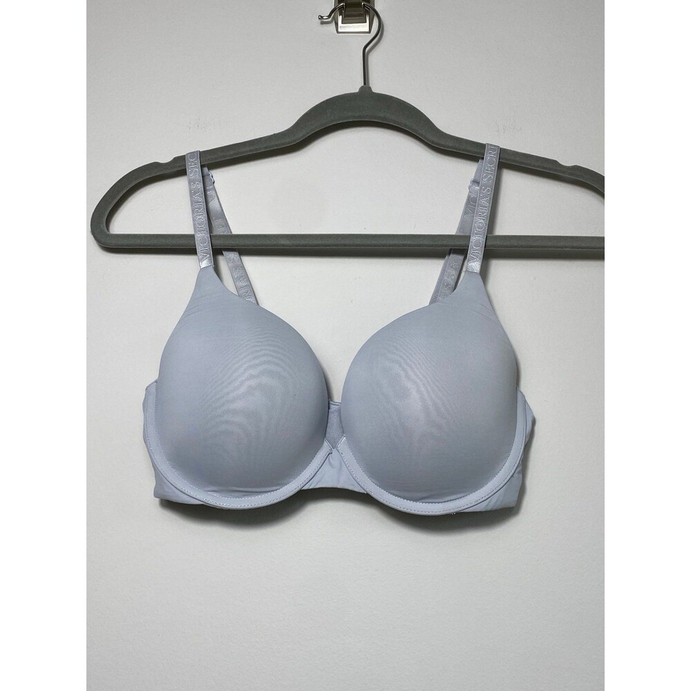 Victoria’s Secret Light Blue Push Up Bra T-Shirt Smooth Cups 34D